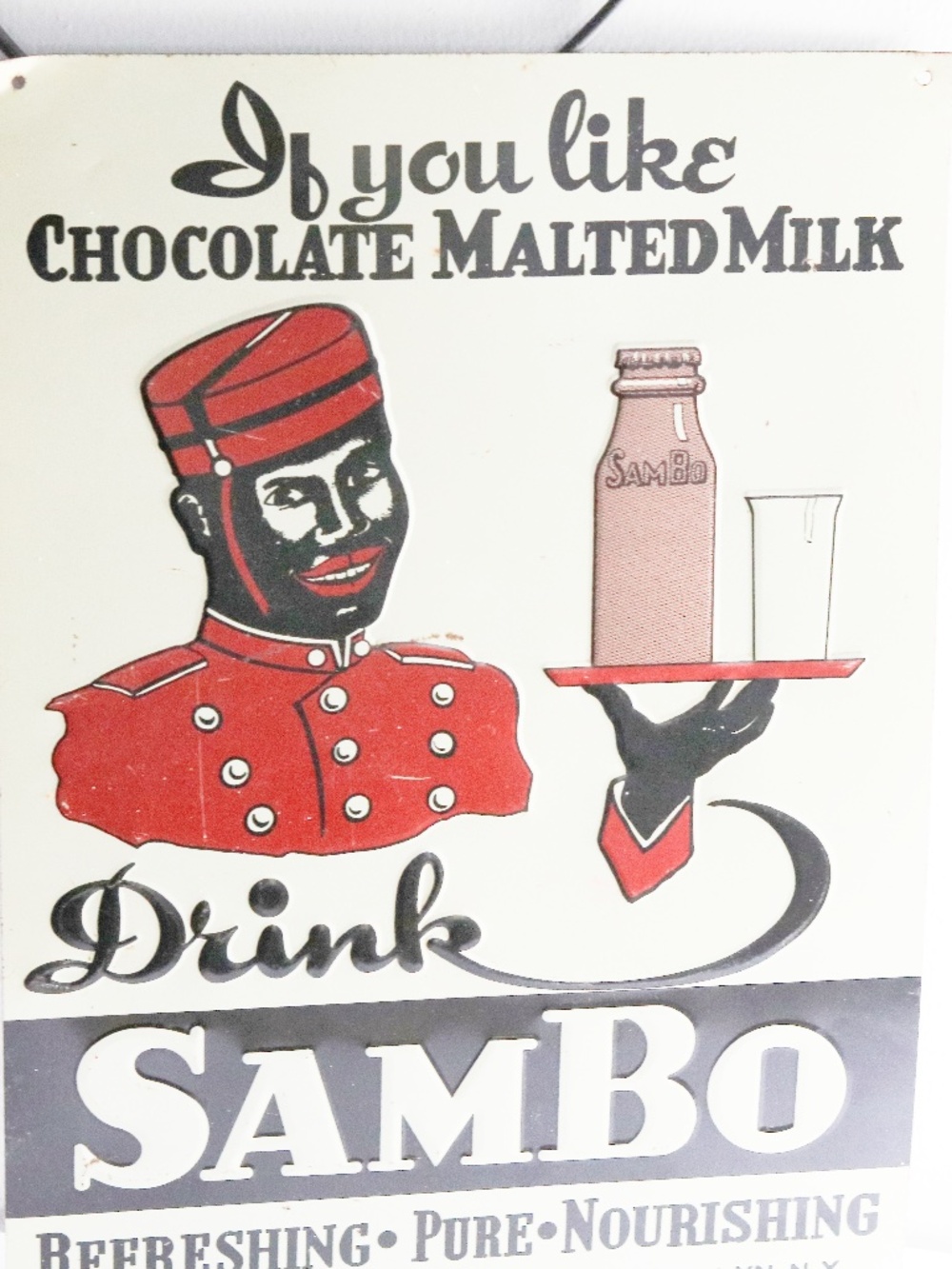 Collectible Black Americana Sign